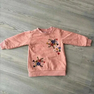 Pink baby sweater